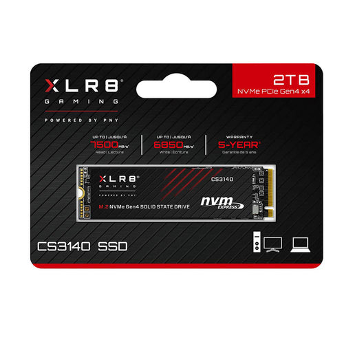 PNY XLR8 CS3140 M.2 2280 NVMe Gen4x4 PS5 SSD 2TB