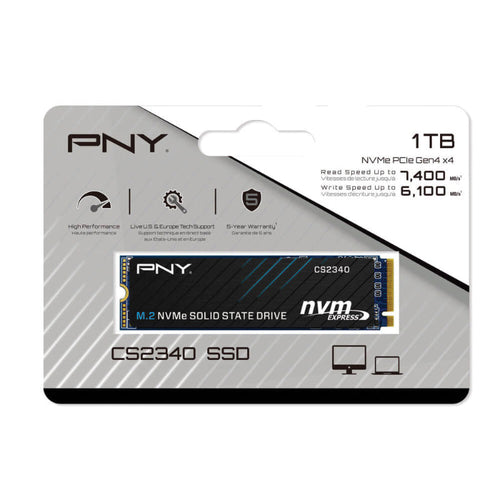 PNY CS2340 M.2 2280 NVMe Gen4x4 PS5 SSD 1TB