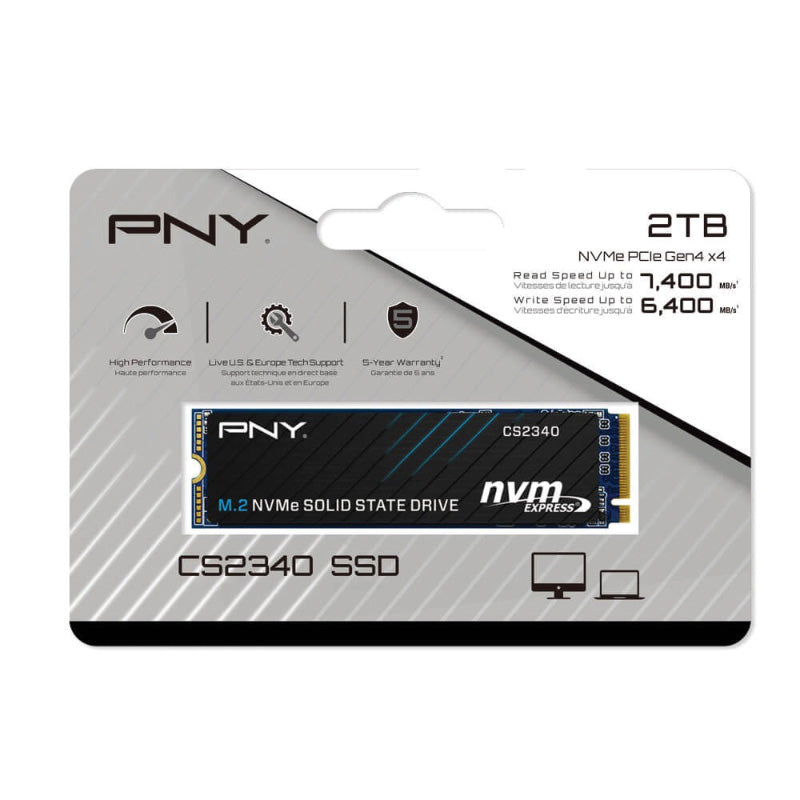 PNY CS2340 M.2 2280 NVMe Gen4x4 PS5 SSD 2TB