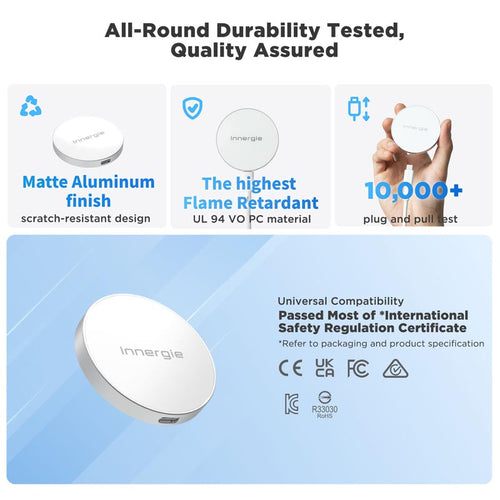 Innergie WPTT-15AB JAMTA 15W Qi2 Magnetic Wireless Charger