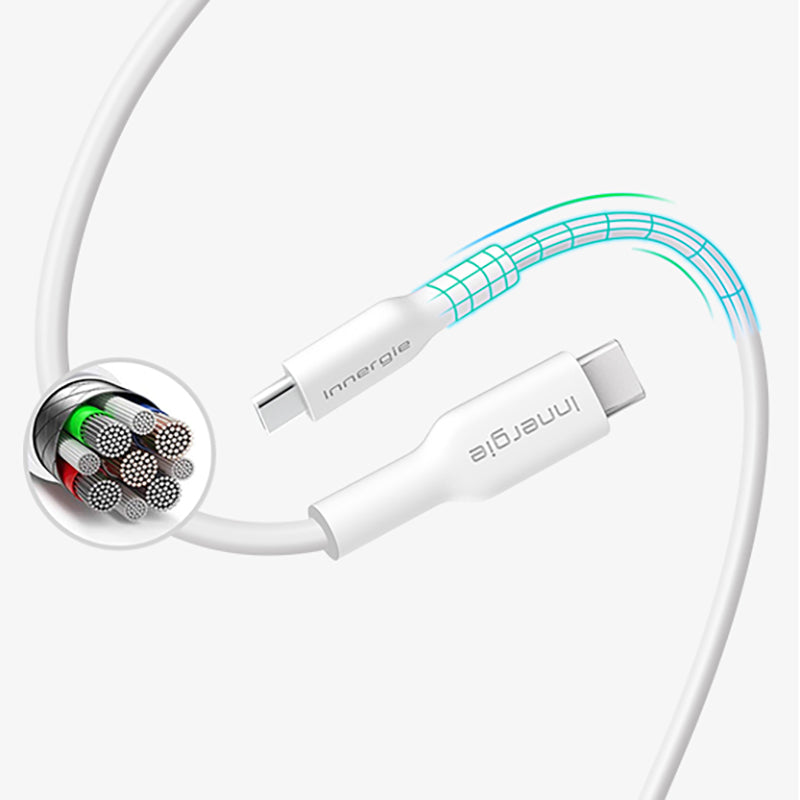Innergie ACC-S180EM 1.8m USB-C to USB-C Flex Cable (White)