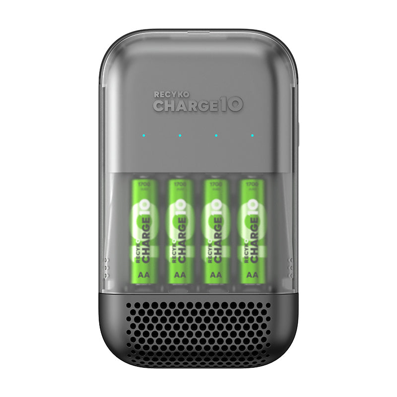 GP GPACSS491004 ReCyko Charge 10 Charger S491 with 4AA 1700mAh