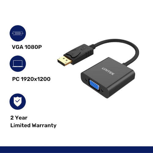 Unitek Y-5118E Display Port to VGA (F) Adapter