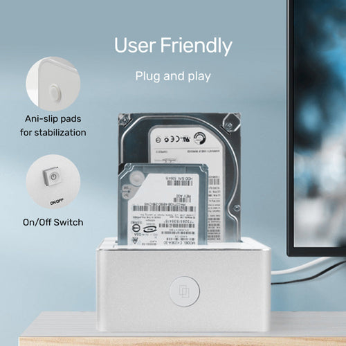 Unitek Y-3026 USB3.1 to SATA III Dual Bay HDD/SSD Docking Station
