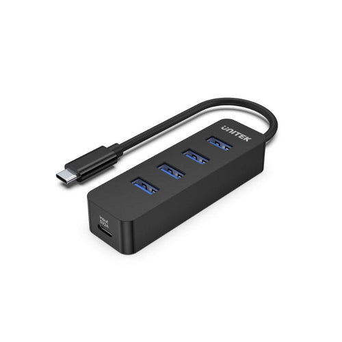 Unitek H1117B 4 Ports Powered USB-C Hub with USB-C Power Port