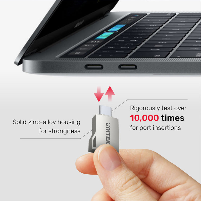 Unitek A1025GNI USB-C to USB-A OTG Adapter