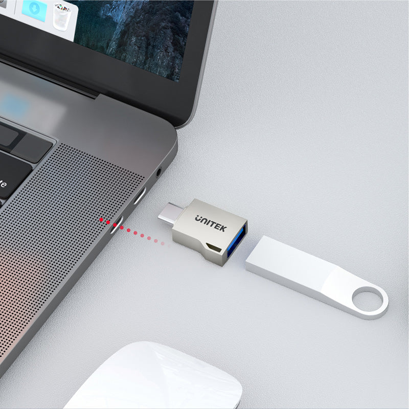 Unitek A1025GNI USB-C to USB-A OTG Adapter