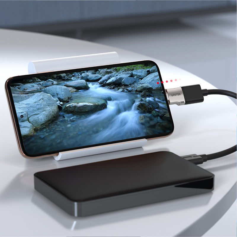 Unitek A1025GNI USB-C to USB-A OTG Adapter