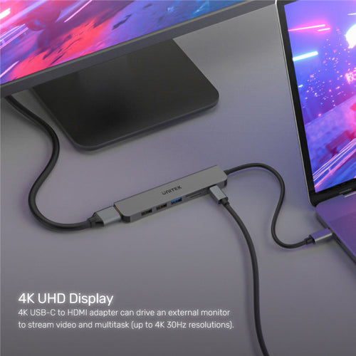 Unitek H1118A 7-in-1 PD100W USB-C Hub HDMI + Card Reader