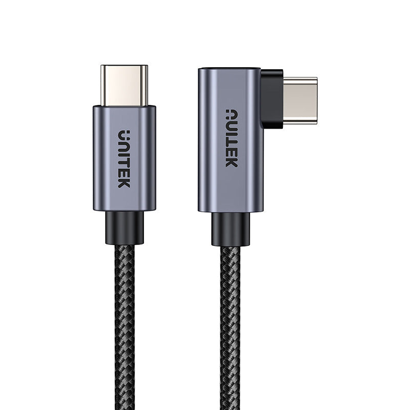 Unitek C14123BK-2M USB-C PD 100W Charging Cable L-Shape