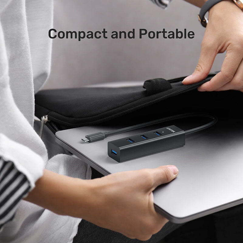 Unitek Y-3089Z USB C to 4 USB-A Hub + USB-C 5V Power