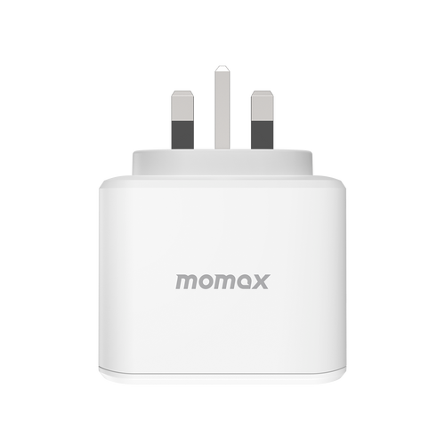 Momax US8UKW ONEPLUG 3-Outlet Cube Extension with USB (White)