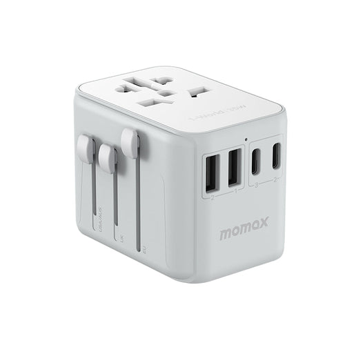 Momax UA9W 1-World 35W 5 Ports + AC Travel Adaptor - White