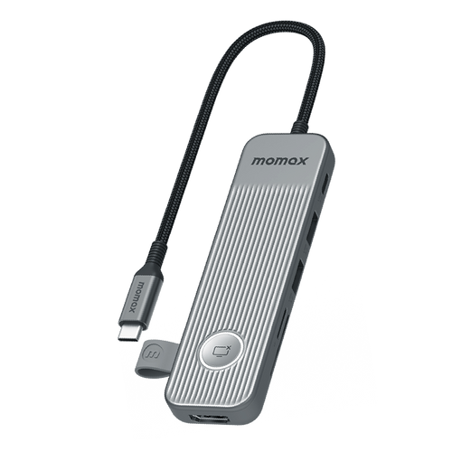 Momax DH17E ONELINK 7-in-1 Multi-Function USB-C Hub (Grey)