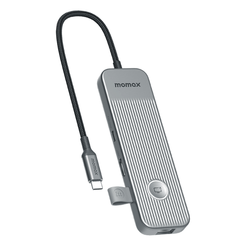 Momax DH18E ONELINK 8-in-1 Multi-Function USB-C Hub (Grey)