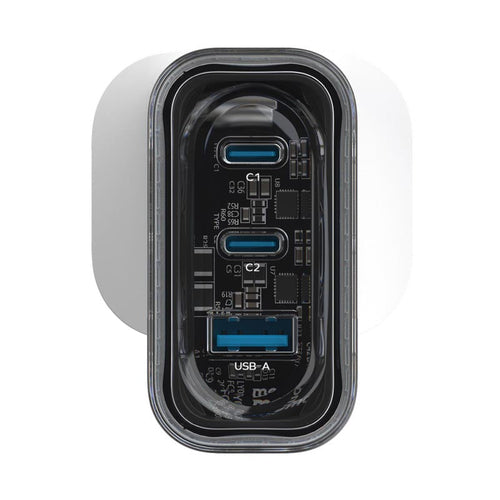 Momax UM52UKW 80W 3 Port Charger 1-Charge Flow (White)