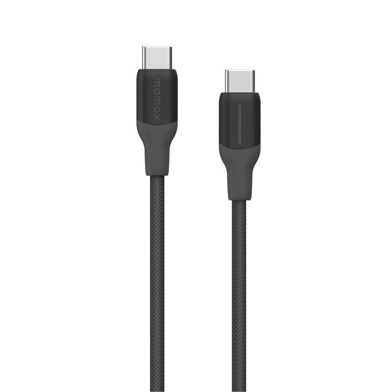 Momax DC26D 1-Link Flow CC 100W USB-C to USB-C Braided Cable (3M)- Black
