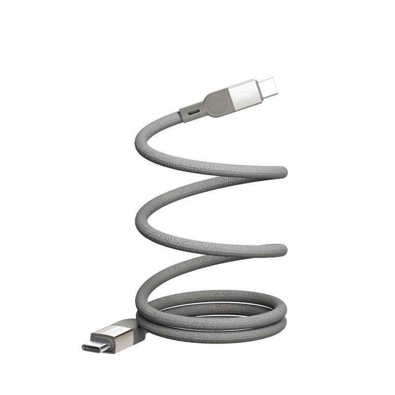 Momax DC35L MAG Link 100W-1M Magnetic USB-C to USB-C Cable Titanium