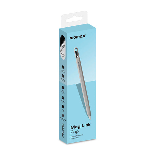 Momax TP10E1 Mag.Link Pop Magnetic Active Stylus Pen - Grey