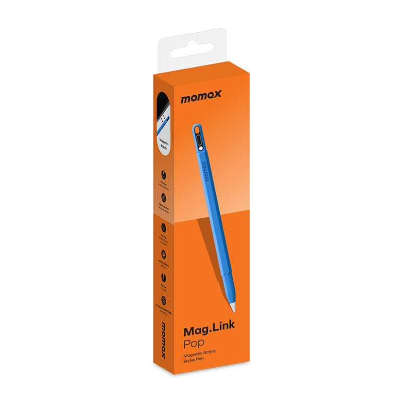 Momax TP10B1 Mag.Link Pop Magnetic Active Stylus Pen - Blue