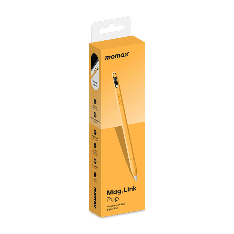 Momax TP10Y1 Mag.Link Pop Magnetic Active Stylus Pen - Yellow