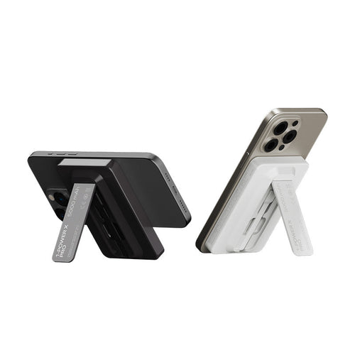 Momax IP131HKD 1-Power X Pro 20W 5,000mAh Magnetic Wireless Battery Pack with Built-In USB-C Cable (Black)