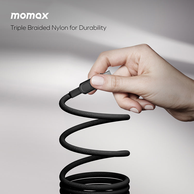 Momax DC62D Mag.Link USB-C to USB-C Magnetic Cable 100W (2M) - Black