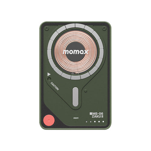 Momax IP131GDG 1-Power X Pro 20W 5,000mAh Magnetic Wireless Power Bank with Built-in USB-C Cable - MS-06F Zaku II