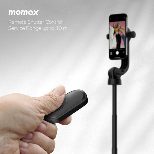 Momax KM17D 1-Snap Pole Magnetic Selfie Stick (Black)