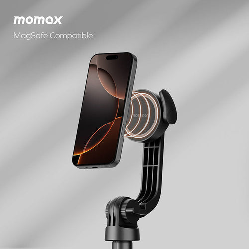 Momax KM17D 1-Snap Pole Magnetic Selfie Stick (Black)