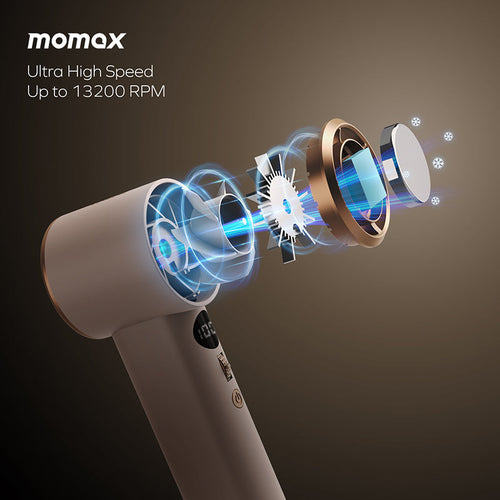 Momax IF18L2 1°Go Portable Icy Cooling Fan (Desert Gold Titanium)