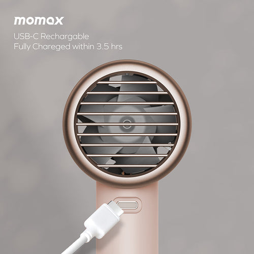 Momax IF18L2 1°Go Portable Icy Cooling Fan (Desert Gold Titanium)