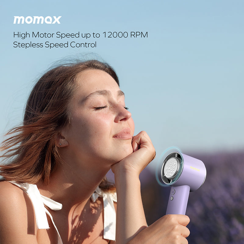 Momax IF15U Ultra Freeze Portable Icy Cooling Fan (Purple)