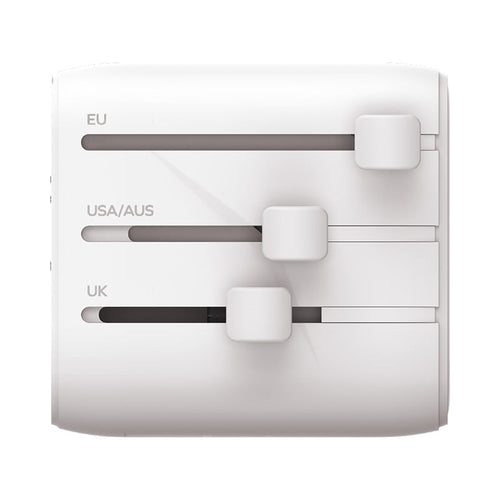 Momax UA29W 1-World² 20W Universal 2-Port USB Travel Adapter - White