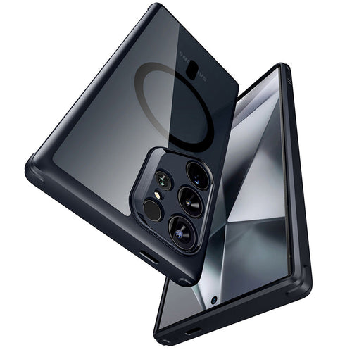 ESR Samsung Galaxy S24 Ultra Classic Hybrid MagSafe Case with HaloLock  (Clear Black)
