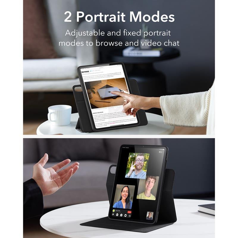 ESR iPad Air 13 (2024) Rebound Hybrid 360 Case (Black)