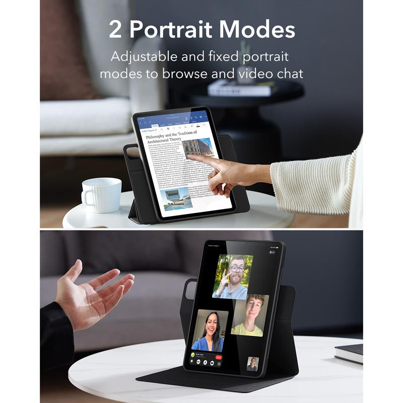 ESR iPad Air 11 (2024) & iPad Air 5/4 Rebound Hybrid 360 Case (Black)