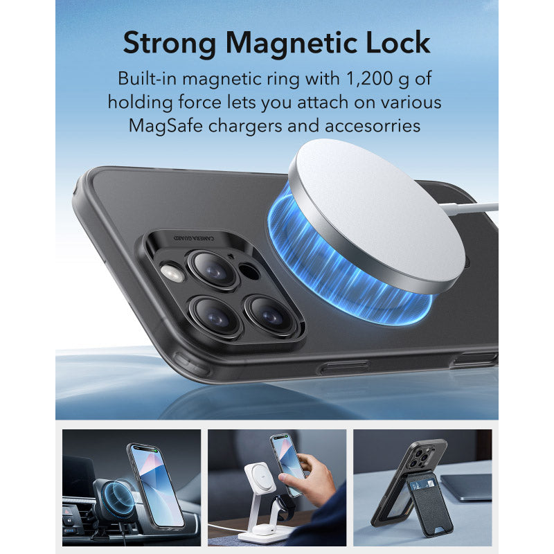 ESR iPhone 16 Pro Max Zero Clear Case (HaloLock) - Frosted Black