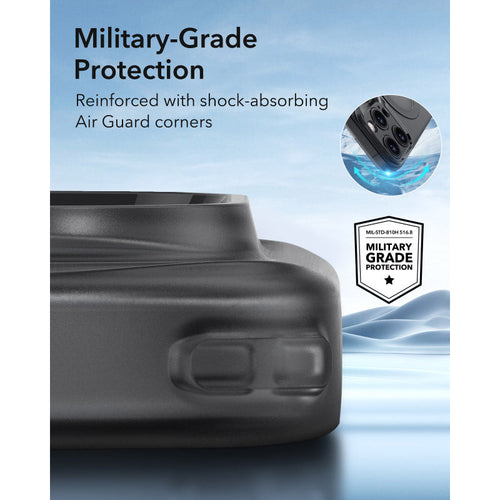 ESR iPhone 16 Pro Max Zero Clear Case (HaloLock) - Frosted Black