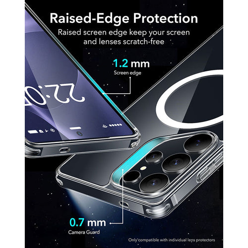 ESR Samsung Galaxy S25 Ultra Classic Hybrid MagSafe Case with HaloLock - Clear