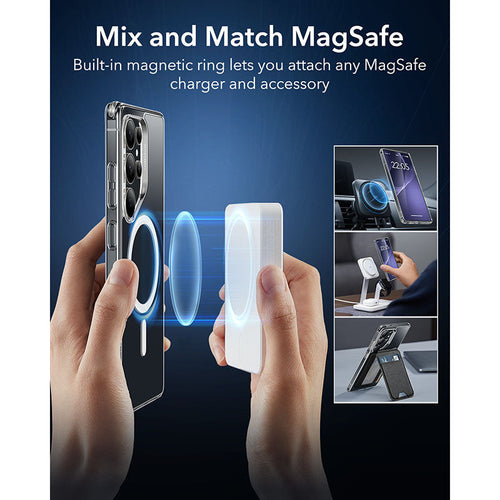 ESR Samsung Galaxy S25 Ultra Classic Hybrid MagSafe Case with HaloLock - Clear
