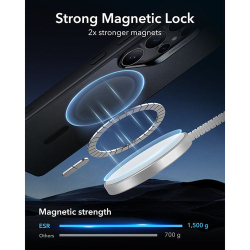 ESR Samsung Galaxy S25 Ultra Classic Hybrid MagSafe Case with HaloLock - Frosted Black