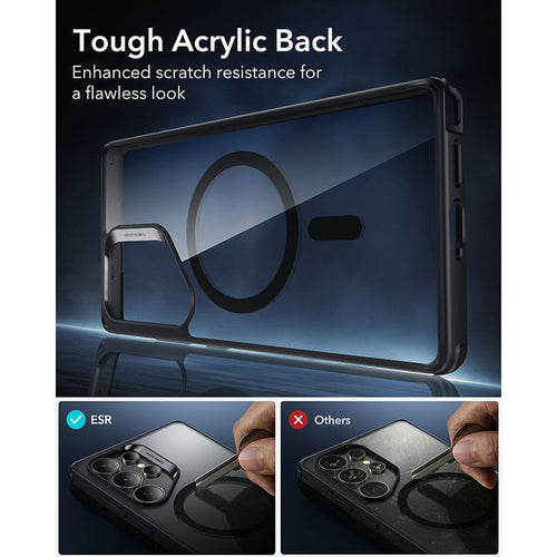 ESR Samsung Galaxy S25 Ultra Classic Hybrid MagSafe Case with HaloLock - Clear Black