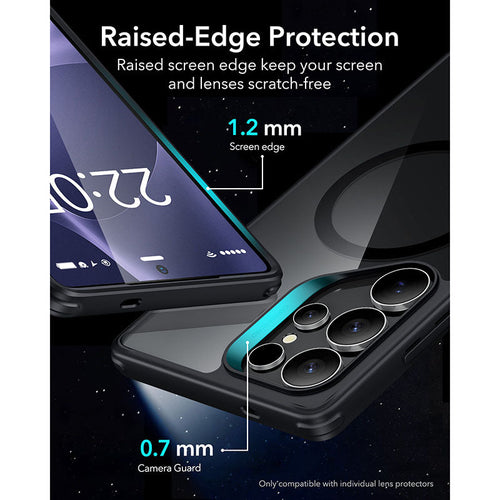 ESR Samsung Galaxy S25 Ultra Classic Hybrid MagSafe Case with HaloLock - Clear Black