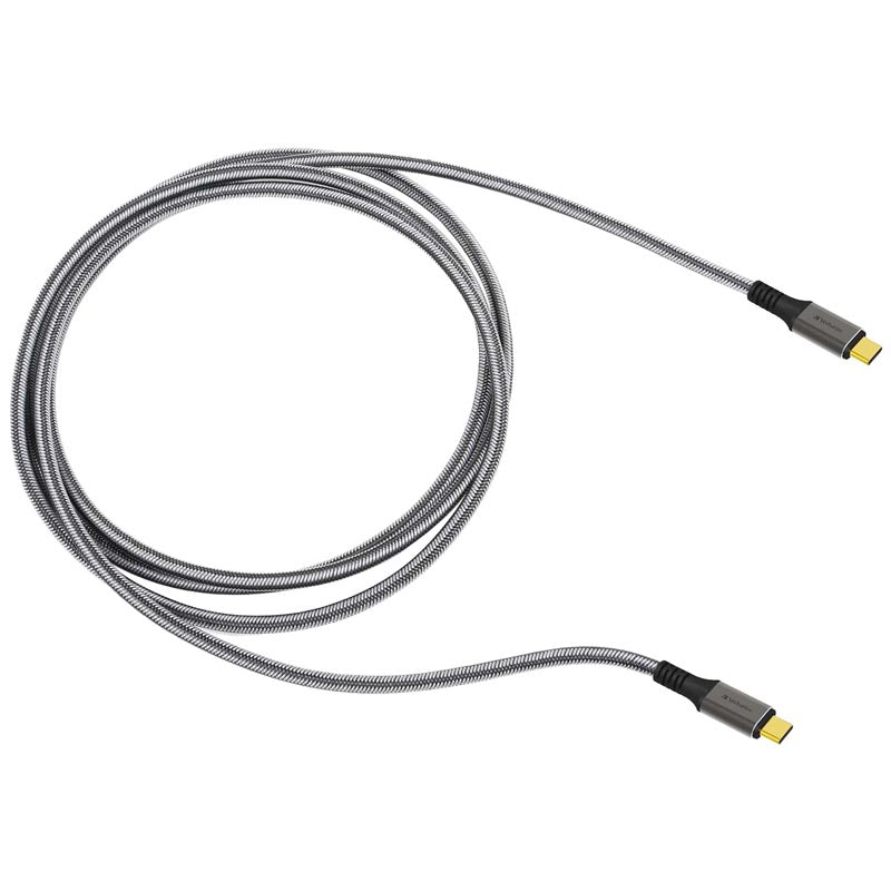 Verbatim VM66822 USB4.0 20Gps PD3.1 C-C 240W Cable 1.2M