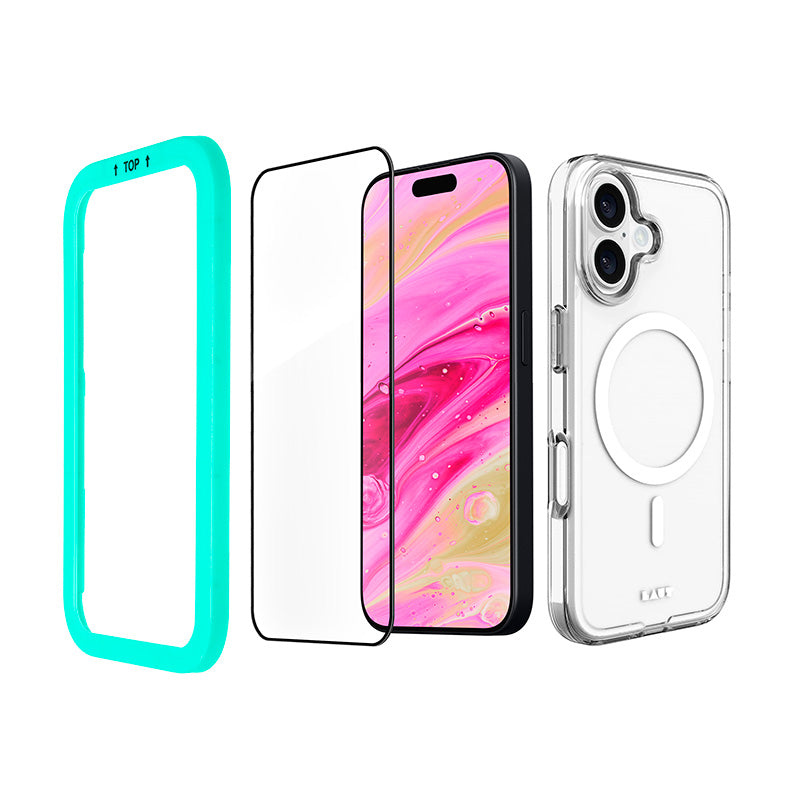 Laut iPhone 16 Bundle L-IP24A-CRM-BUN Crystal M Clear+Prime Glass Edge Bundle