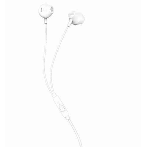 Philips TAUE101WT/00 Wired Earbud with Mic (White)