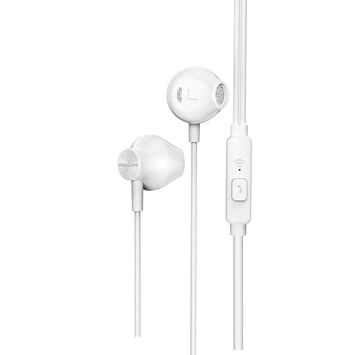 Philips TAUE101WT/00 Wired Earbud with Mic (White)