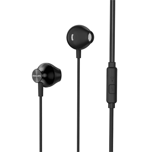Philips TAUE101BK/00 Wired Earbud with Mic (Black)