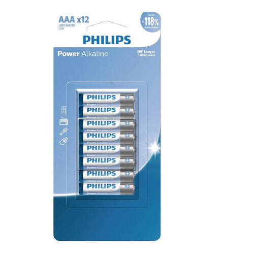 Philips LR03P12B/40 12AAA Alkaline Battery